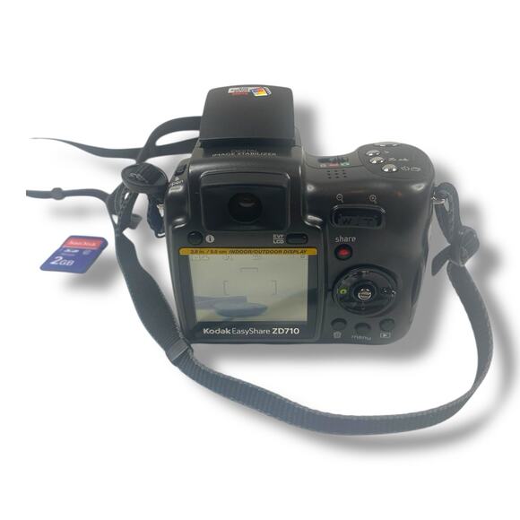 Kodak EasyShare ZD710 Digital Camera 10x Optical Zoom Tested Works W SD Card - Picture 3 of 4
